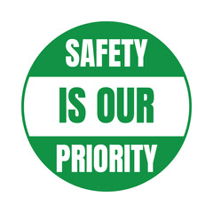 Safety is our priority symbol icon