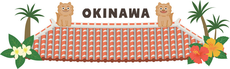 沖縄地図　イラスト素材