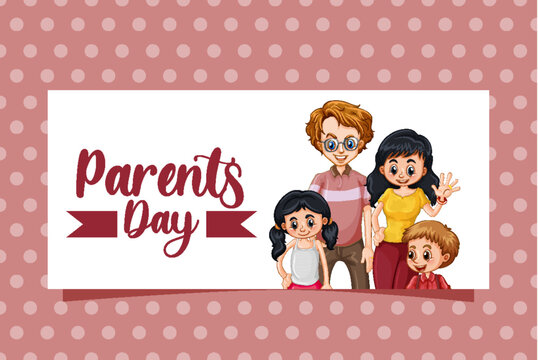 Happy parents day with background