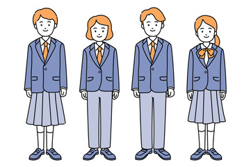 ジェンダーレス制服の生徒たち