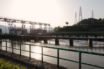 JR東日本信濃川発電所群の山本調整池ダム（新潟県小千谷市）