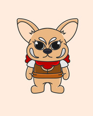 Illustration Graphic Of Mouse Gunner Good For Mascot and Character