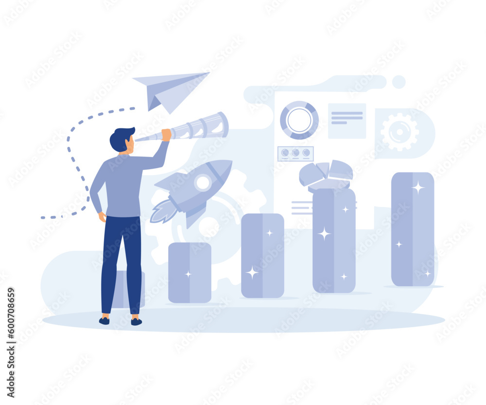Poster information storage systems, data center, data monetization, data driven marketing. flat vector mode