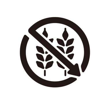 Gluten free ( Low carb )  vector icon illustration
