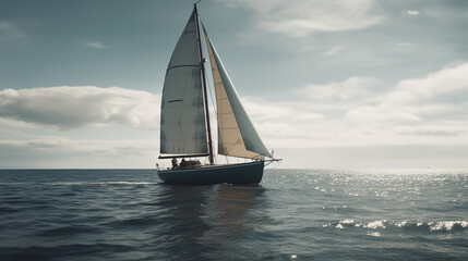 Fototapeta premium sailboat on the ocean