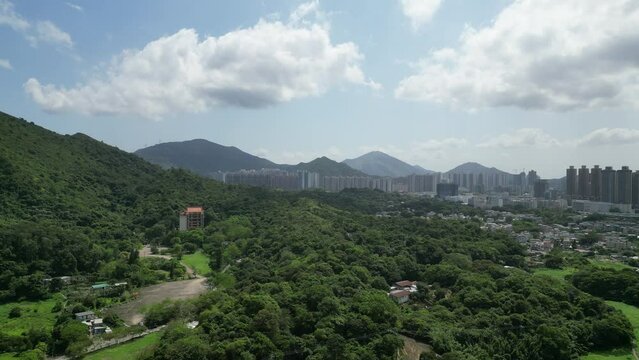 the landscape of Leng Shan, hong kong May 4 2023
