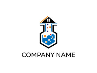 Modern abstract digital logo. typography, Creative lab logo and  Minimal technology   vector illustration logo.  symbol set for  artist, modern style Awesome logo in shape a template Mode flat.