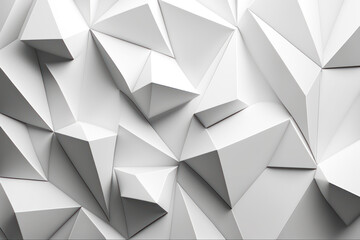 White abstract background with lot of white cubes in the middle of it. Generative AI.
