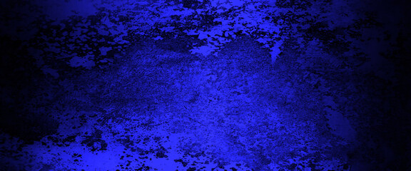 Dark blue rough grainy stone or concrete wall texture background, blue and black background texture, marbled stone or rock textured banner with elegant dark black and blue color and design.