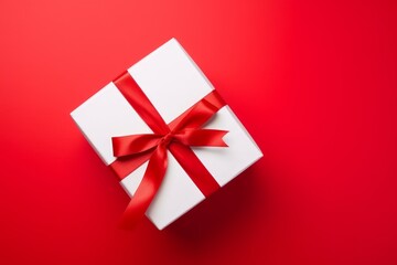 White gift box magic party. Generate Ai