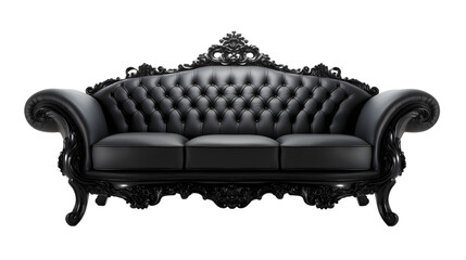 Comfortable sofa on transparent background png