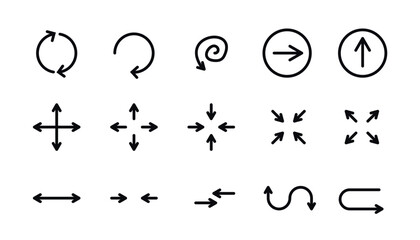 Arrows set. Arrow for website and app.