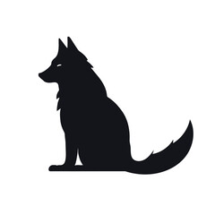 wolf black and white