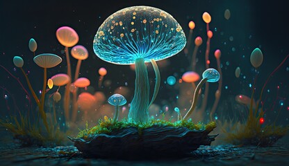 mushroom made with Generative AI