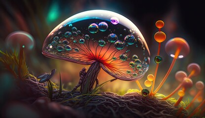 mushroom made with Generative AI