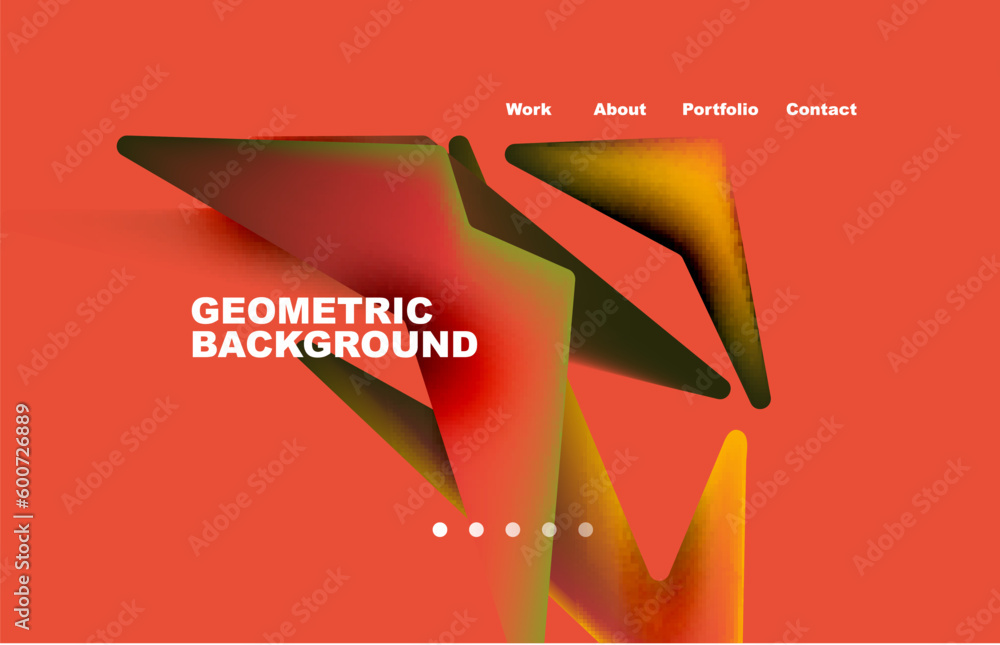 Wall mural broken pieces abstract background. trendy background for your landing page design, concept of web pa