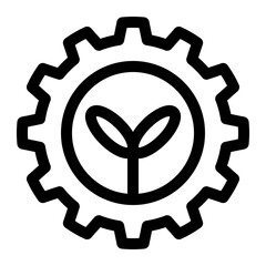 sustainable energy line icon