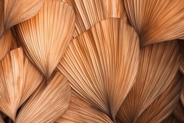 palm leaves background, ai generative