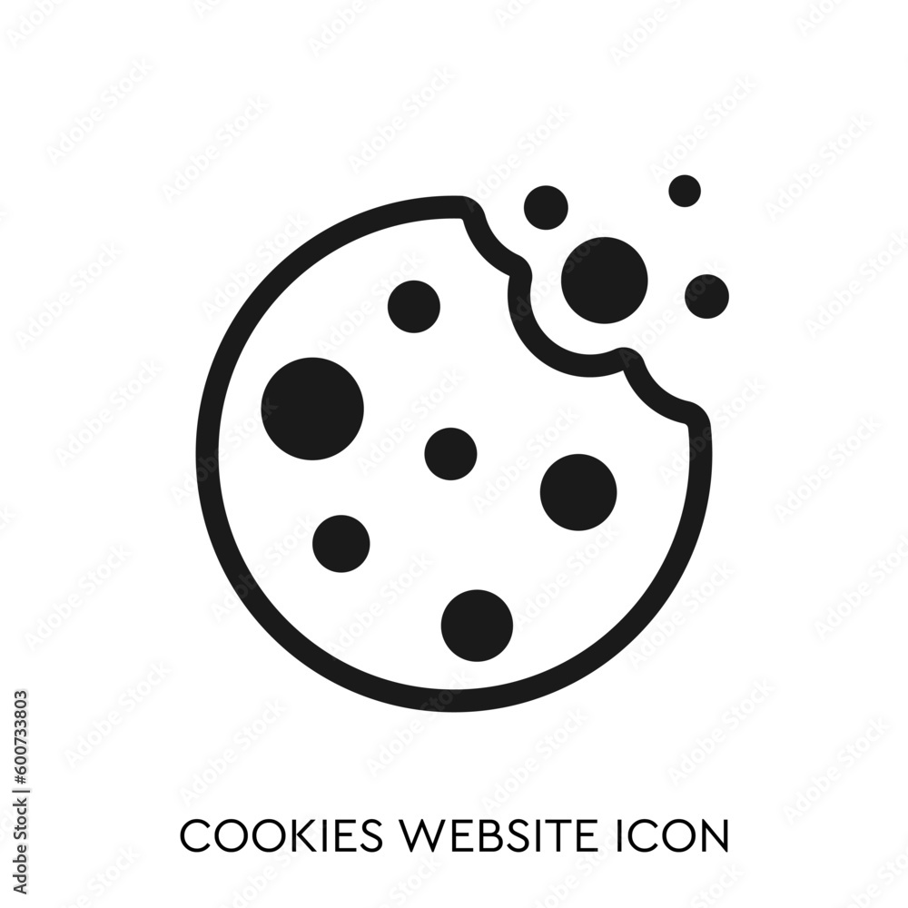 Poster cookies - vector website icon. vector element for web page.