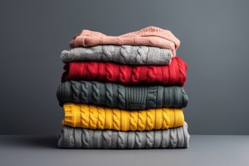 stack of clothes, ai generative