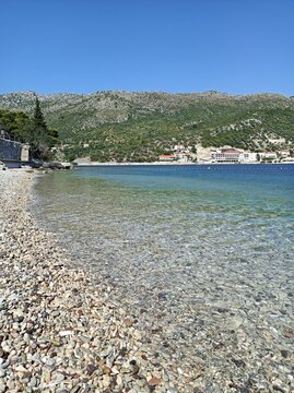 Zaton, &agrave; une dizaine de km de Dubrovnik, c&ocirc;te adriatique en Dalmatie (Croatie, Europe)