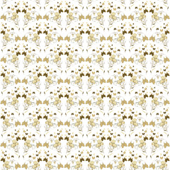 Sweet pea flowers seamless pattern