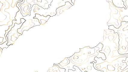 Topographic map background concept. Vector abstract illustration. Geography concept. The stylized height of the topographic map contour in colorful lines