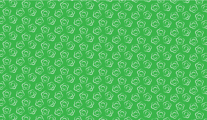 Flowers on a background of green