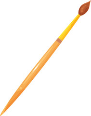 bright vector illustration brush, school and office supplies, back to school