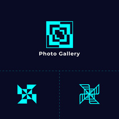 Photo Gallery Logo Design, Logo set