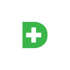 Obraz premium D logo modern technology vector letter branding