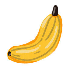 banana on a white background