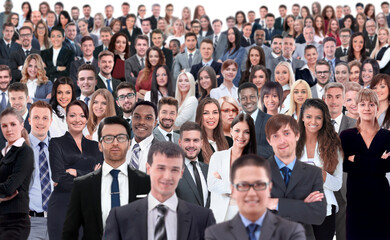 Fototapeta premium Collage of a large group of face