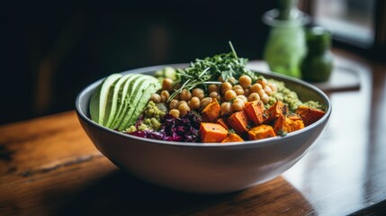 chicken and salad. Generative AI