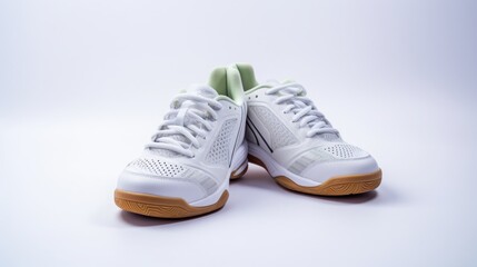 Badminton shoes isolated on white background. Generative AI