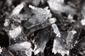 background white crystals macro abstract cold