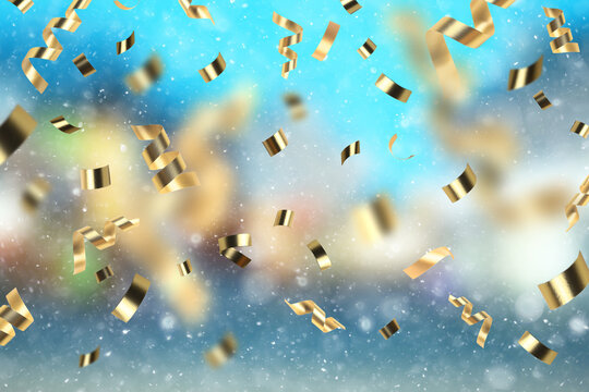 background christmas confetti snow abstract falling
