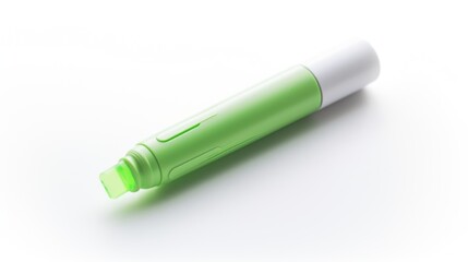 Highlighter pen isolated on white background. Generative AI