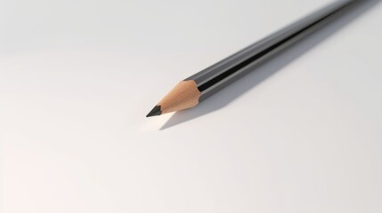 Pencil isolated on white background. Generative AI