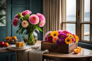 flowers in vase 