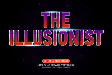 The illusionist text effect editable modern style