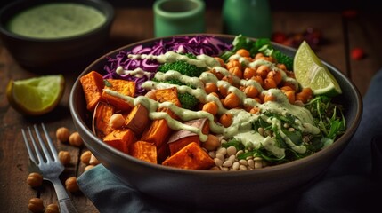 stir-fried vegetables with lemons. Generative AI