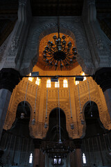 Interior of Morsi Abu El Abbas Mosque, Alexandria, Egypt