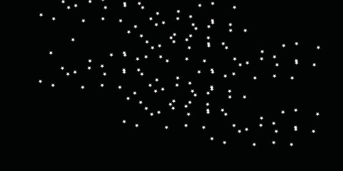 Background with stars white star on black. Abstract night  light on sky.