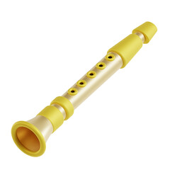 Naklejka premium 3D Music Instrument Illustration