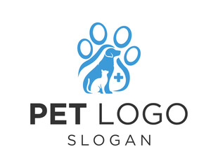 Logo about Pet on a white background. created using the CorelDraw application.