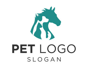 Logo about Pet on a white background. created using the CorelDraw application.