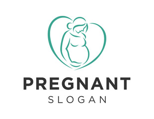 Logo about Pregnant on a white background. created using the CorelDraw application.