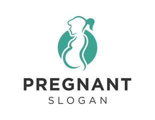 Fototapeta na wymiar Logo about Pregnant on a white background. created using the CorelDraw application.