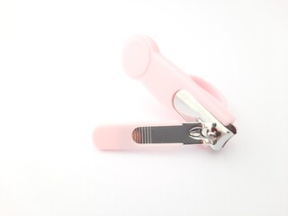 Nail clippers on a white background
